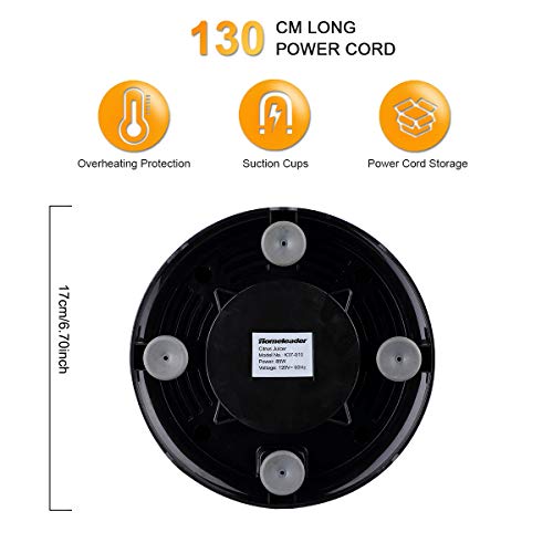 Homeleader Electric Citrus Juicer, Lemon Squeezer With Stainless Steel, Orange Squeezer With Two Cones, Powerful Motor For Grapefruits, Orange And Lemon, Black #TOP7