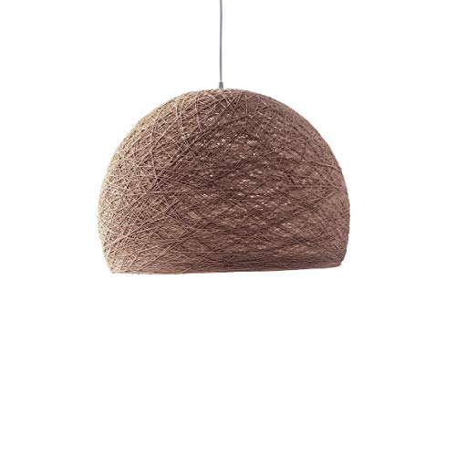 Lampe HALF SPHERE blanche, suspension artisanale et minimaliste d'exception