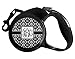 Monogrammed Damask Retractable Dog Leash - Large (Personalized)