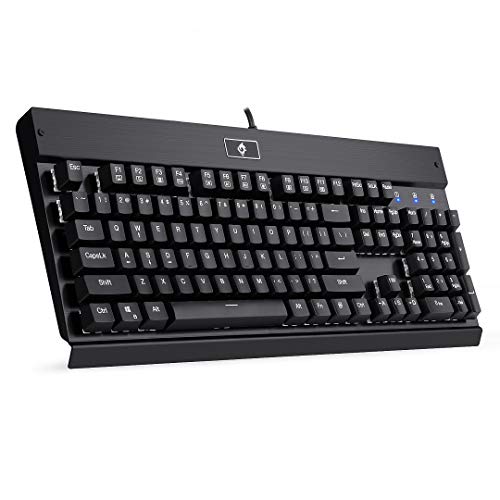EagleTec KG010 Wired Mechanical Keyboard Brown Switches Equivalent Ergonomic for Office PC Home or Business (Black Keyboard Not Backlit) by EagleTec - Used condition - US$20.72