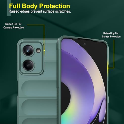 Image of Back Cover for Vivo T3 Lite 5G | Full Camera Protection | Liquid Silicon Case | Flexible Bumper Case for Vivo T3 Lite 5G / Y18 4G / Y18e 4G / Y28s 5G / Y28e 5G / Y03 4G / Z9 Lite 5G (Green)