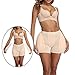 Surui Hip Pads for Crossdressers Women Hip Enhancer Pads Sponge Hip Butt Padding Shapewear (Skin Hip Skirt Pads with Panties, X-Large)
