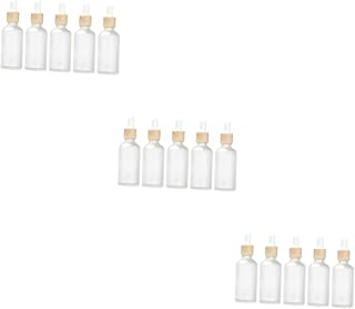 FRCOLOR 15 Peças Dispensador De Loção Frascos Conta-Gotas De Vidro Mini Frascos Conta-Gotas Frascos Conta-Gotas Recarregáveis Óculos De Viagem Frascos De Óleo Acessórios De Viagem Rolo