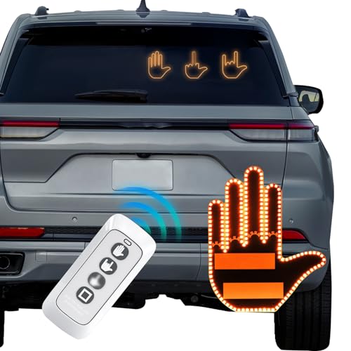 Luz de dedo de coche con control remoto y luces led brillantes para señalización vial
