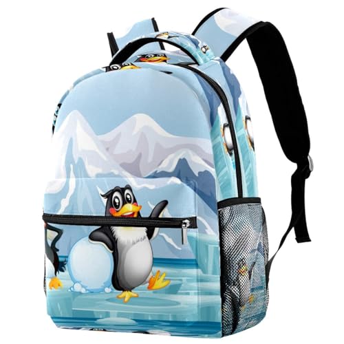Sac à dos voyage grand volume 40cm motif pingouin