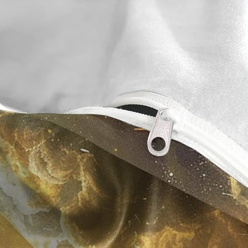 Housse couette Jésus anti-plis en microfibre douce pour peau sensible - 8