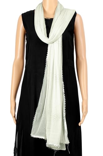 Chandrakala Dupatta for Women, Shawl Scarf Wrap Chunni (D289-P)3
