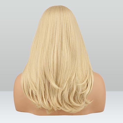 FESHFEN-Lang-Perucken-mit-Pony-45-cm-Damen-Perucken-Blond-Synthetik-Haar-Naturlicher-Look-Kunsthaar-Haarperucke-fur-Frauen-fur-Tagliche-Party-Cosplay | Dealmeister.io Alt tag für bilder post titel