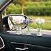 HJZHII 3Pcs Daisy Flower Car Accessories for Women, Daisy Cute Car Dashboard Decorations Car Interior Aesthetic Accessories