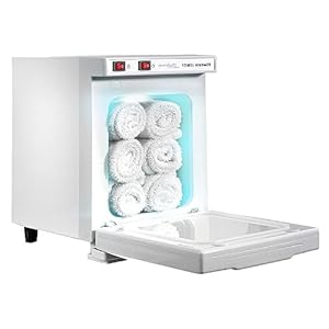 Towel Warmer, Towel Heater Warmer Cabinet 2 in 1 Electric Equipment 5L Massage Facial Spa Beauty Salon Nails Shop GYM Home, White