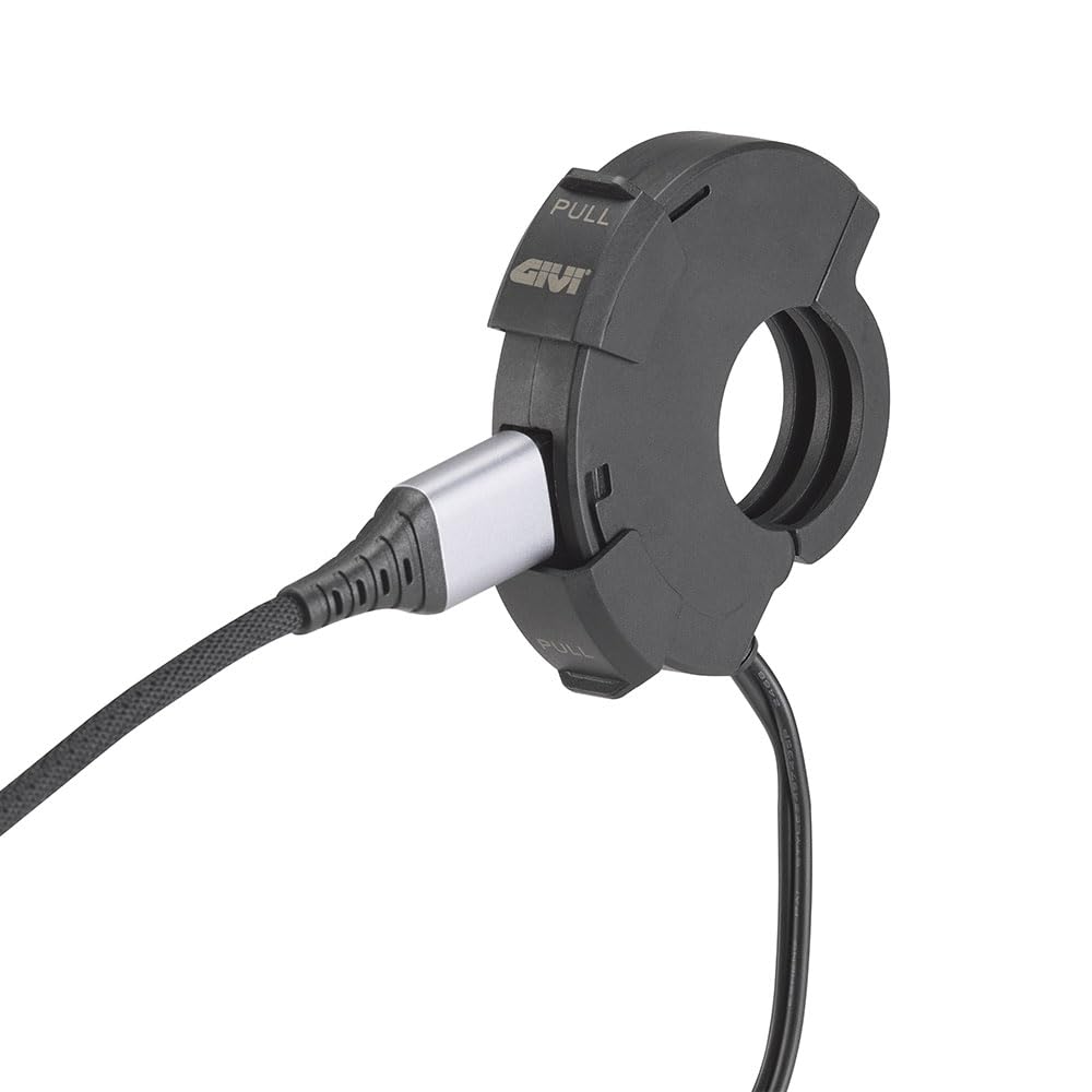 Presa USB e USB-C da Manubrio per Moto, 12-24V Input, Compatibile con Manubri 22-25,4mm, con Cablaggio
