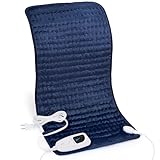 電気ホットマット 一人用ミニホットカーペット 40*76cm 電気毛布 敷きマットとして使用可能 足元暖房 タイマー機能付き 過熱防止 ごろ寝・在宅勤務・テレワークに最適 防寒対策(ダークブルー)