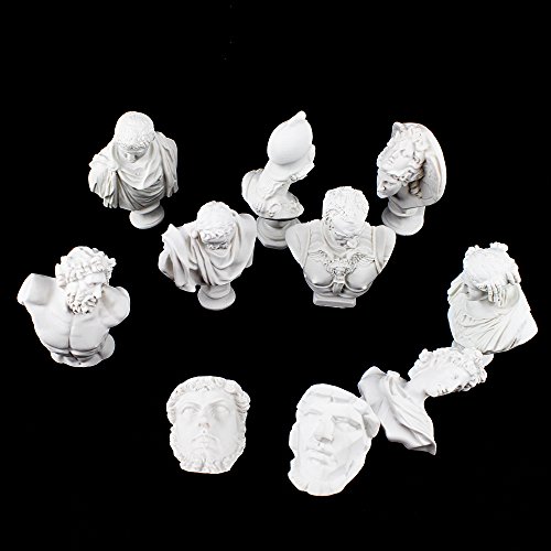 Melleco Sculpture Drawing Sketch Resin Bust Cast Figure Statue Model Art Decor #TOP4