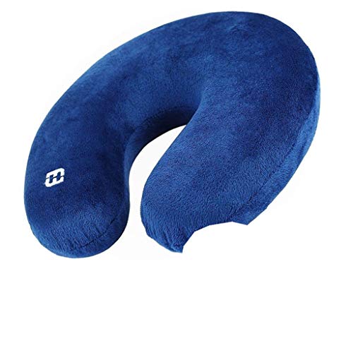 Travel Pillow Made of Memory Foam with 3 Removable Pillow Cases - Your Best Neck Support on a Train, Airplane, Car, Bus Or While Camping - Comfortable U Shaped Cushion by Handua