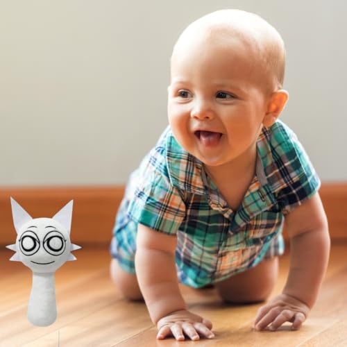 Image of Customized Text White Sprunki Plush Toy
