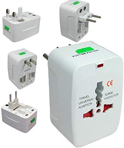Universal Travel Adapter 250 V Surge/Spike Protected Electrical Plug (White)-image-4