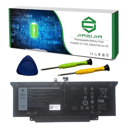 Image of JHT2H Laptop Battery Replacement for Dell Latitude 7310 7410 2-in-1 Series Notebook 04V5X2 4V5X2 07CXN6 7CXN6 7.6V 52Wh 6500mAh