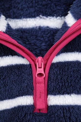 Mountain Warehouse Nessy Stripe Womens Fleece - Warm & Lightweight Sweatshirt with 2 Zipped Pockets - For Autumn, Travelling, Walking & Hiking - Image 6