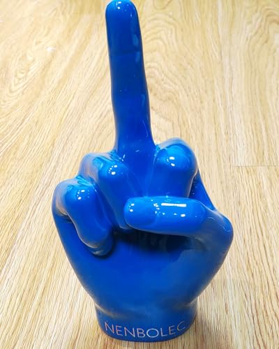 Estatua Decorativa de Mano con Gestos Azul 28 cm miniatura 2