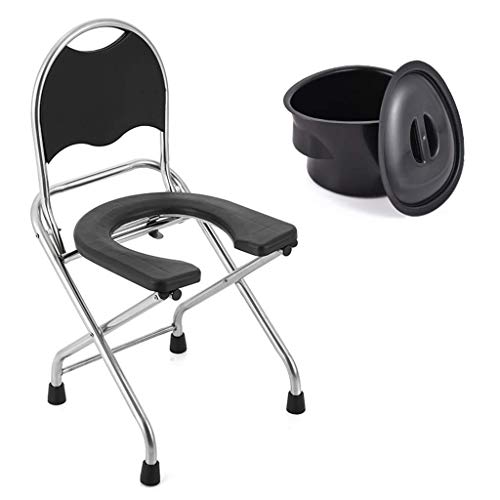 Chaise de toilette pliante pour sécuriser la salle de bain des seniors