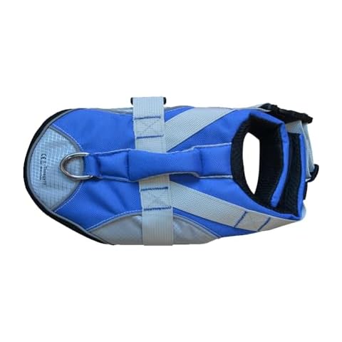 Timegyro Dog Life Jacket with Reflective Stripes, Adjustable High Visibility Life Jackets Dog Pet Life Preserver with High Flotation Swimsuit (Large) Cover