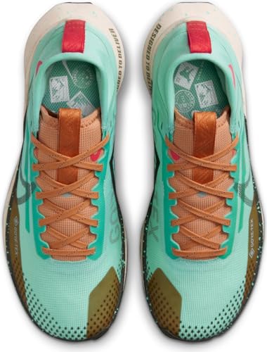Nike Nike Women's React Pegasus Trail 4 Gore-texSneaker, Emerald Rise Sequoia Amber Brown, 8 US
