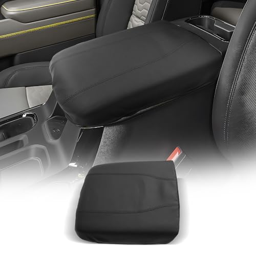 CDEFG for Chevrolet Silverado EV 2024 2025 2026 Center Console Cover Armrest Box Cover for Chevy Silverado EV (Work Truck, LT, RST) Accessories Arm Rest Protector