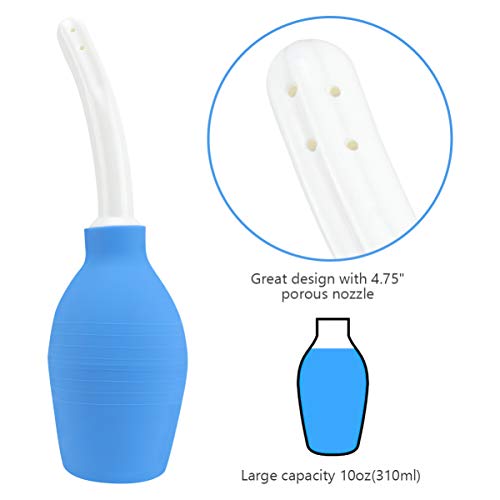 Lâmpada de Enema Artibetter Anal Cleaner Duche Silicone Vaginal Cleaner para Homens e Mulheres 310ML