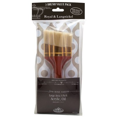 Royal & Langnickel RSET-9359 Zip N ft. Close Angular Bone Taklon Brush Set