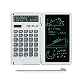 ♈Dispositivo 2 en 1: Combina una calculadora científica para calcular hasta 12 dígitos con una tableta de escritura plegable. Este nuevo dispositivo subvierte el uso tradicional de la calculadora y puede mejorar eficazmente la eficiencia de su estudio y trabajo.