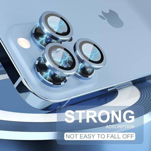 Image of Mobile Camera Lens Protector Compatible for iPhone 16 Pro & iPhone 16 Pro Max Blue