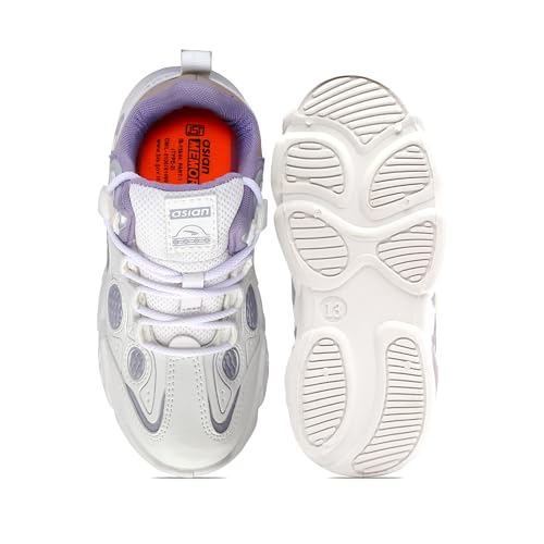 Image of ASIAN Kids VISION-01 Stylish Casual Chunky Sneakers with Laces for Boys, Trendy and Comfortable Shoes Perfect, Walking, and Outdoor Play, Lightweight and Durable Design Suitable for Kids