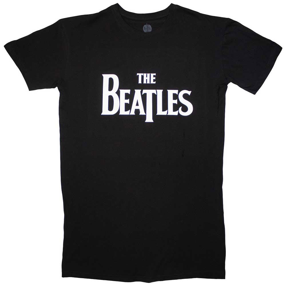 Paradiso Clothing Women's Black The Beatles Drop T Band Logo T Shirt Dress - S