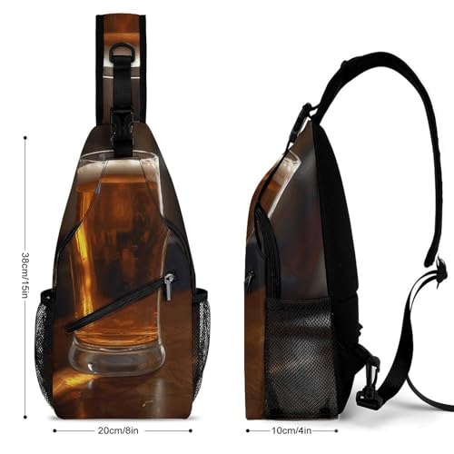 Bolso tipo sling para pecho y hombro 38x20 cm miniatura 2