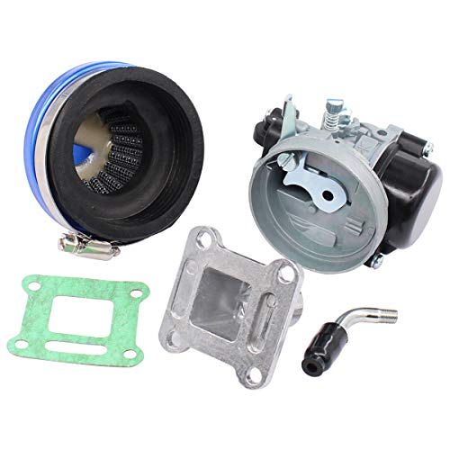 none brand Tuning-Vergaser mit Luftfilter für 2-Takt 47cc 49cc Mini Pocket Bike ATV Group Motorrad, Blau