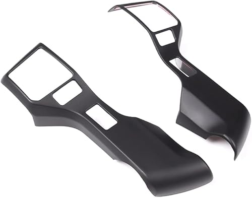 Marco de volante para Toyota Tundra 2014-2021, accesorios de automóvil, cubierta opaca mate para botón de volante, 2 piezas (6 agujeros en la