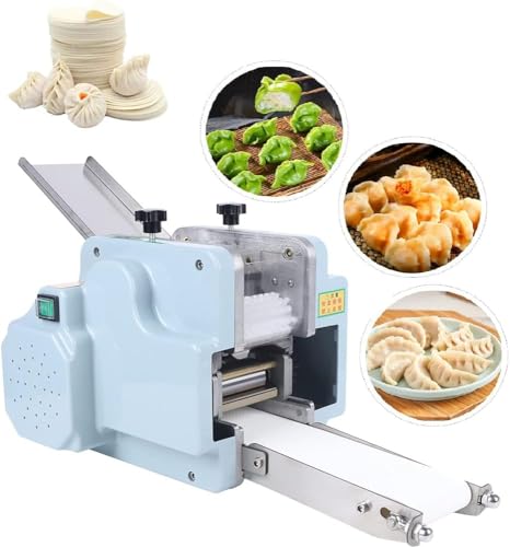 Commercial Dumpling Skin Maker Machine - 110V, 140W, Makes 50-60 Pieces/Min, Includes 8cm Mold