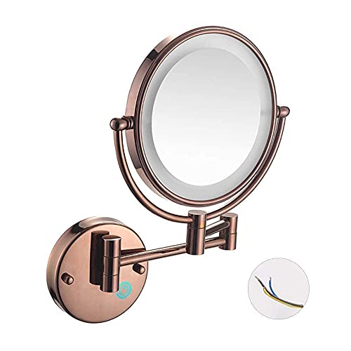 XYBSDBTNR Vanity Mirror,Bathroom Makeup Wall Mounted Shaving 8 Inch with