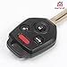 Replacement Key Fits for Subaru Key Fob Remote, for Forester Outback Impreza WRX XV Crosstrek Legacy, 4-Button Head Keyless Entry Electronic Part to Replace 57497-AL00A 57497-FJ230, FCC ID: CWTWB1U811