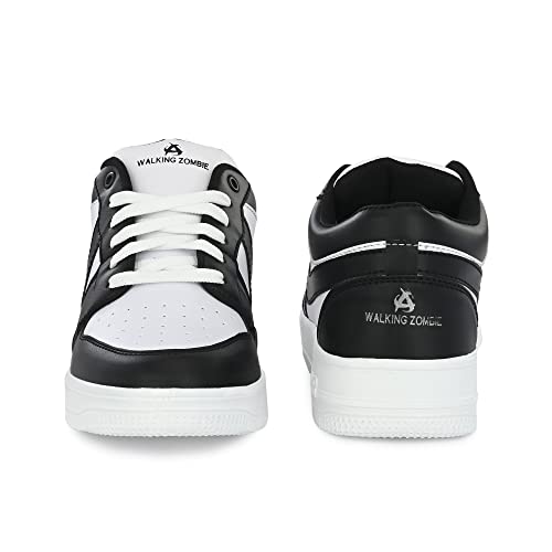 Walking Zombie Grey/White Casual Comfy Lace-Up Sneakers| Outdoor Sports Shoes for Men