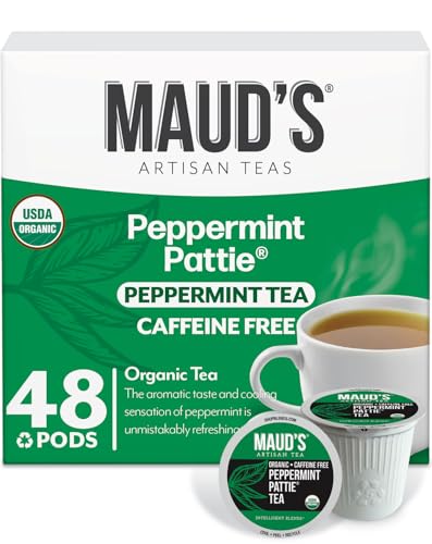 Image of Maud's Organic Peppermint Tea Pods, 48ct