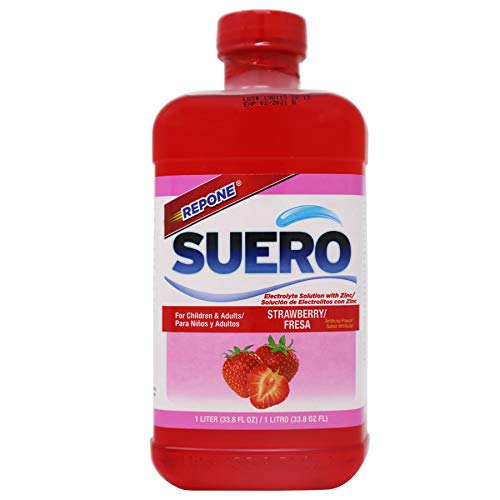 Repone Suero Strawberry Electrolyte Drink, Suero Provides Ultimate Hydration; 33.50 Fl Oz (2 Pack)…