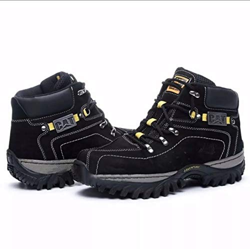 Cat Coturno Bota Tenis Adventure Couro Original + kit (39)
