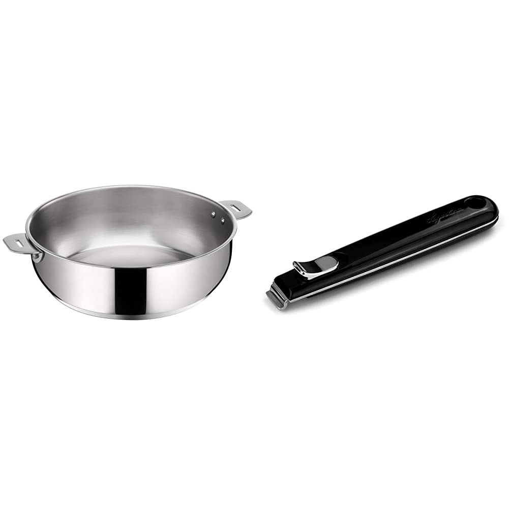 Lagostina Salvaspazio, sauteuse 24 cm, inox 18/10, induction + four