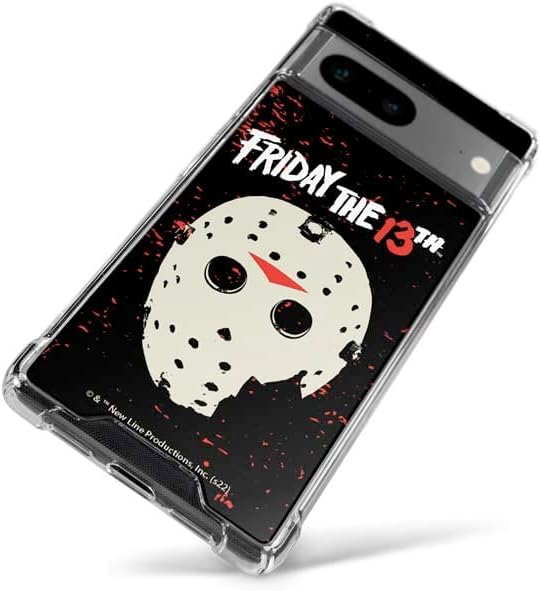 Skinit Clear Phone Case Compatible with Google Pixel 7a - Officially Licensed Warner Bros Friday The 13th Friday The 13th Design
