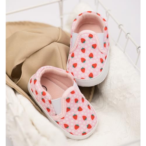 Meckior Infant Baby Girls Boys Canvas Shoes Soft Sole Toddler Slip On Newborn Crib Moccasins Casual Sneaker Austin Boy's Flat Lazy Loafers First Walkers Skate Shoe - Thumbnail 6