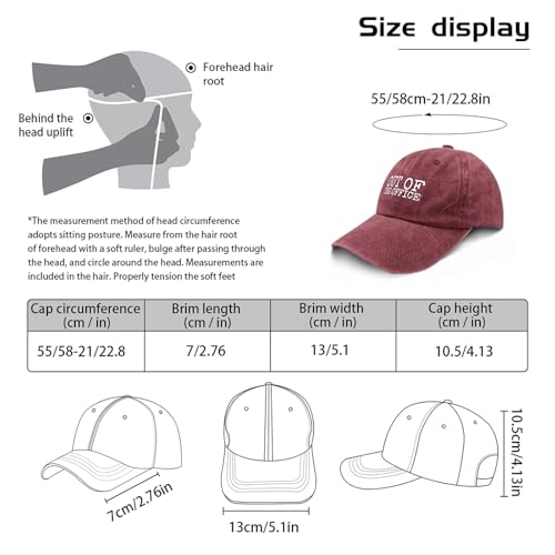 Gorra divertida Unisex Out of The Office miniatura 4
