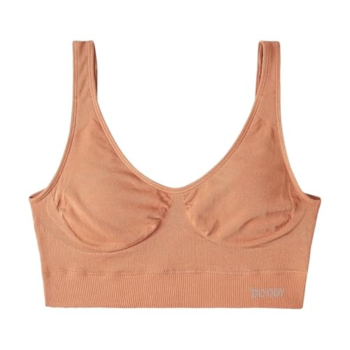 Boody Women's Seamless Bralette - Wireless Shaper Bra for Light Support, Soft & Breathable Crop Top Underwear, Bamboo Viscose