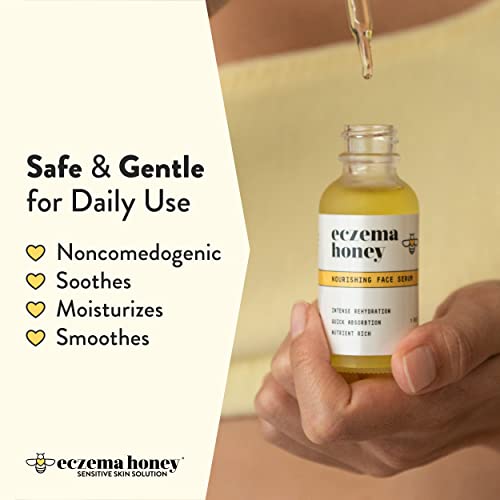 ECZEMA HONEY Nourishing Face Serum - Daily Hydrating Serum - Face Oil for Eczema, Dry & Sensitive Skin (1 Oz) - Image 4