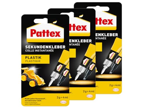 Pattex Sekundenkleber Plastik flüssig,...